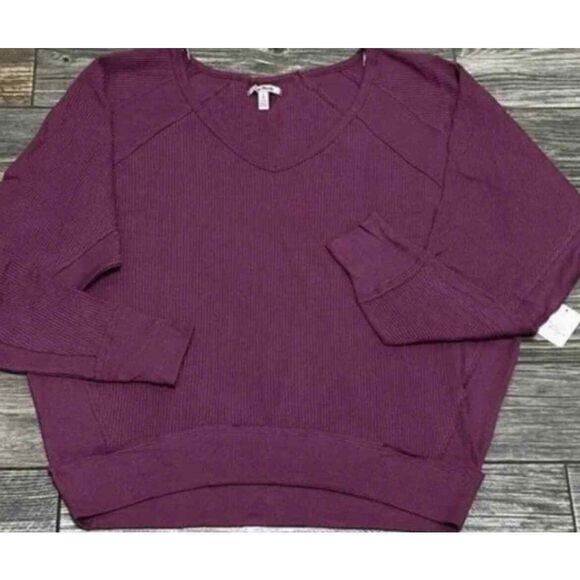 Free People Santa Clara Thermal Mulberry Size Small - Picture 4 of 4